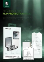 بسته حفاظتی FLIP FOR Z FLIP 6 - CLEAR - برند گرین لاین Green lion - تصویر 2