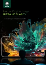 محافظ صفحه 9H STEVE HD برای iPhone 16 PRO - CLEAR - برند گرین لاین Green lion - تصویر 8