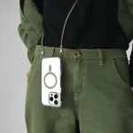 کیف CELESTE MAGSAFE WITH CROSSBODYSTRAP برای iPhone 16 PROMAX- ROSEGOLD - برند لِوِلو Levelo - تصویر 8