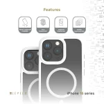 کیس انفرادی MAGSAFE مات برای iPhone 16 PRO MAX - WHITE - برند لِوِلو Levelo - تصویر 12