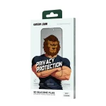 3D SILICONE PLUS ADVANCED PRIVACY EDGE GLASS برای iPhone 16 PRO MAX - BLAC - برند گرین لاین Green lion - تصویر 6