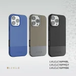 کیف چرمی CUIR TWO TONE برای iPhone 16 PRO MAX- BLUE - برند لِوِلو Levelo - تصویر 16