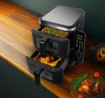 سرخ کن بادی دو پشته LIFESTYLE 2800W با پنجره های شفاف - مشکی - برند پرودو Porodo - تصویر 6