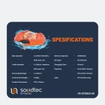 7 SOUNDTEC DISCO LED LIGHT بلندگوی شناور ضد آب 100W IP6 - نارنجی - برند پرودو Porodo - تصویر 9