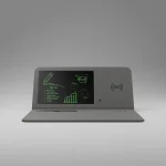 پد ماوس POWERDECK با برد داخلی و شارژر بی سیم - خاکستری - برند لِوِلو Levelo - تصویر 2