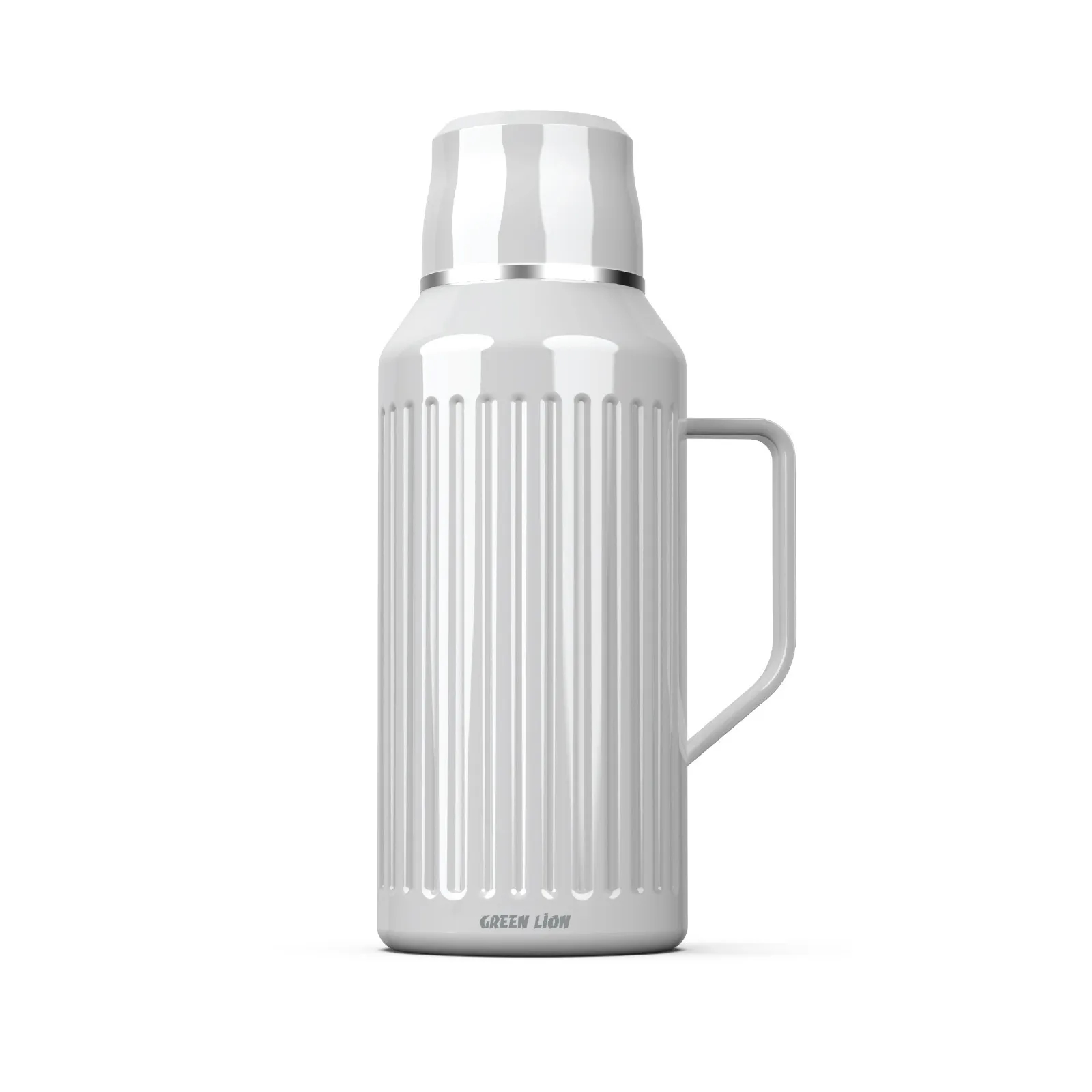 GREEN LION VINTAGE THERMAL BOTTLE - WHITE بطری حرارتی وینتاژ - سفید - برند گرین لاین Green lion - تصویر 1