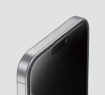 3D SILICONE PLUS ADVANCY PRIVACY EDGE GLASS برای IPHONE 16 PLUS - BLACK - برند گرین لاین Green lion - تصویر 2