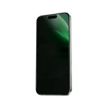 شیشه حریم خصوصی سه بعدی پیکاسو با سینی تراز IPHONE 16 PLUS - مشکی - برند گرین لاین Green lion