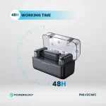 میکروفون یقه ای بی سیم پاورولوژی مدل PMLV2CMIC - تصویر 2
