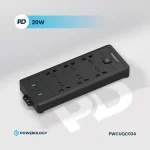 محافظ برق پاورولوژی مدل PWCUQC034 رنگ مشکی