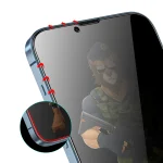 محافظ صفحه نمایش شیشه حریم خصوصی سه بعدی سبز برای iPhone 12 PRO MAX 6.7 اینچی - مشکی - برند گرین لاین Green lion - تصویر 3