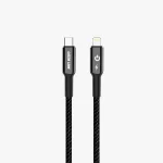 کابل بافته شده USB-C TO LIGHTNING 27W 1M - مشکی - برند گرین لاین Green lion - تصویر 2