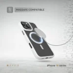 کیس انفرادی MAGSAFE مات برای iPhone 16 PRO MAX - WHITE - برند لِوِلو Levelo - تصویر 10
