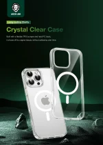 MAGSAFE CRYSTAL CLEAR CASE IPHONE 16 6.1 - CLEAR - برند گرین لاین Green lion - تصویر 10