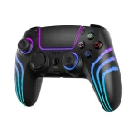 کنترلر PS4 GAMEPAD با الگوهای نور سرد - مشکی - برند پرودو گیمینگ Porodo gaming - تصویر 5