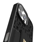 CASE GRIPSTAND MORPHIX با جای کارت برای IPHONE 16 PRO MAX - مشکی - برند لِوِلو Levelo - تصویر 7