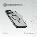 کیف ELIO PC با پایه حلقه دوربین برای iPhone 16 PRO MAX- BLACK - برند لِوِلو Levelo - تصویر 13