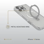 VERONA CASE برای iPhone 16 PRO - CLEAR - برند لِوِلو Levelo - تصویر 3