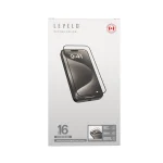 محافظ صفحه نمایش 2.5D SILK PRINT SILICONE EDGE HD برای IPHONE 16 PRO - CL - برند لِوِلو Levelo - تصویر 9