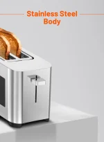 توستر 4 تکه دیجیتالی پاپ آپ 850 واتی LIFESTYLE - نقره ای - برند پرودو Porodo - تصویر 6