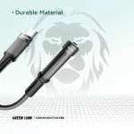 آداپتور هدفون USB-C به 3.5 AUX 12CM - مشکی - برند گرین لاین Green lion - تصویر 6