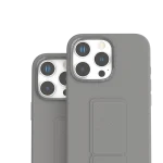کیف سیلیکونی MORPHIX با دستگیره چرمی برای iPhone 16 PRO MAX- GRAY - برند لِوِلو Levelo - تصویر 11