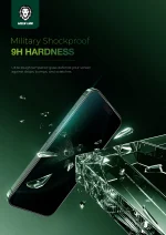 محافظ صفحه نمایش شیشه ای 9H STEVE PRIVACY GLASS برای iPhone 16 6.1 - BLACK - برند گرین لاین Green lion - تصویر 10