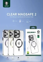CLEAR MAGSAFE 2 CASE برای iPhone 14 PRO MAX (6.7 اینچ) - بنفش - برند گرین لاین Green lion - تصویر 3