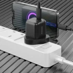 شارژر سریع PD 20W انگلستان با کابل C تا L - مشکی - برند پرودو Porodo - تصویر 5
