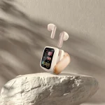 EARBUDS صفحه نمایش هوشمند - بژ - برند گرین لاین Green lion - تصویر 11