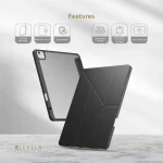 CASE CONVER CLEAR BACK HYBRID IPAD AIR 11" 2024 - BLACK - برند لِوِلو Levelo - تصویر 2