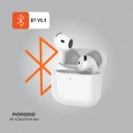 EARBUDS SOUNDTEC 4 با ENC نوع C - سفید - برند پرودو Porodo - تصویر 4