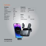 میکروفون بی سیم پرودو مدل PD-LDMCLA رنگ مشکی