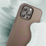 DUO LIQUID SILICON Case for iPhone 15 PROMAX - قهوه ای - برند گرین لاین Green lion