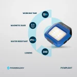 چراغ جیب کمپینگ - مشکی - برند پاورولوژی Powerology - تصویر 7