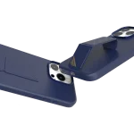کیف سیلیکونی MORPHIX با دستگیره چرمی برای iPhone 16 PRO MAX-DEEP BLUE - برند لِوِلو Levelo - تصویر 8