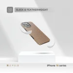 SERGEI 1500D ARAMID FIBER CASE برای iPhone 16 PRO MAX - DESERT ROSE - برند لِوِلو Levelo - تصویر 17