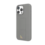 کیف سیلیکونی MORPHIX با دستگیره چرمی برای iPhone 16 PRO MAX- GRAY - برند لِوِلو Levelo - تصویر 6