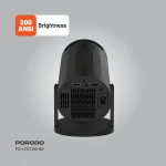 4K PROJECTOR PRO ANDROID 11 با کیستون خودکار - مشکی - برند پرودو Porodo - تصویر 14