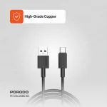 کابل یو اس بی آ به سی پی وی سی 3M - مشکی - برند پرودو Porodo - تصویر 12