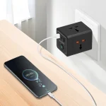 آداپتور PD20W QC 3.0 2A+1 TYPE C - مشکی - برند پرودو Porodo - تصویر 5