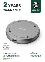 MAGSAFE SSD M.2 NVME SSD CASE - خاکستری - برند گرین لاین Green lion - تصویر 7