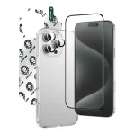 4 در 1 DEFENDER PACK IPHONE 16 PRO MAX - CLEAR - برند گرین لاین Green lion - تصویر 7