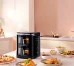 سرخ کن بادی دو پشته LIFESTYLE 2800W با پنجره های شفاف - مشکی - برند پرودو Porodo - تصویر 5