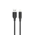 کابل پی وی سی USB-A به لایتنینگ 2M - مشکی - برند گرین لاین Green lion