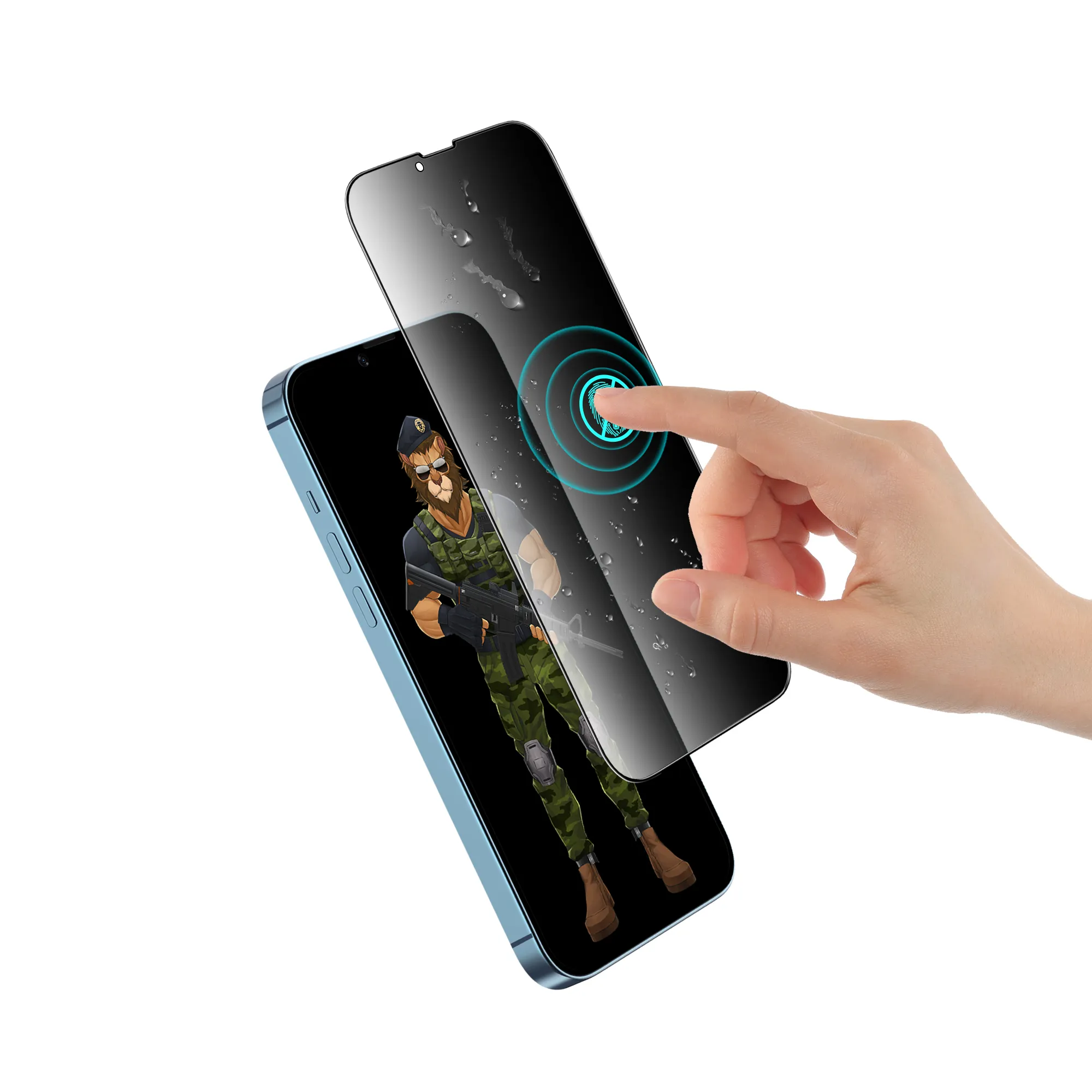 محافظ صفحه نمایش شیشه حریم خصوصی سه بعدی سبز برای iPhone 12 PRO MAX 6.7 اینچی - مشکی - برند گرین لاین Green lion محافظ صفحه نمایش شیشه حریم خصوصی سه بعدی سبز برای iPhone 12 PRO MAX 6.7 اینچی - مشکی - برند گرین لاین Green lion - تصویر 1