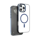 CLAIRE با قاب سپر آلومینیومی برای iPhone 16 PRO - BLUE - برند لِوِلو Levelo - تصویر 12