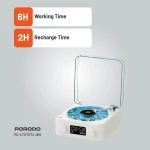 LIFESTYLE WAVE WHITE NOISE SPEAKER BLUETOOTH 1500MAH - WHITE - برند پرودو Porodo - تصویر 9