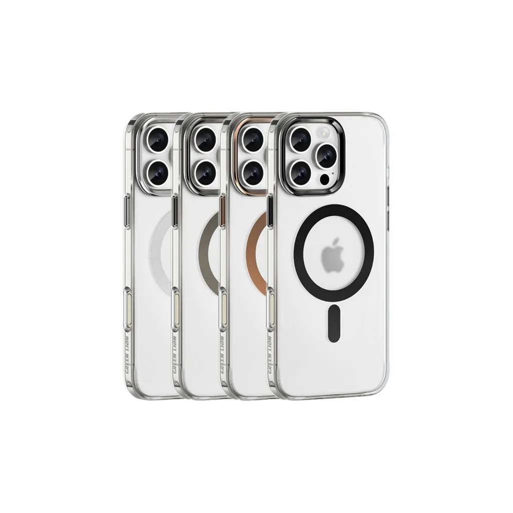 مات MAGSAFE IPHONE 16 PRO MAX - BLACK TITANIUM - برند گرین لاین Green lion مات MAGSAFE IPHONE 16 PRO MAX - BLACK TITANIUM - برند گرین لاین Green lion - تصویر 1