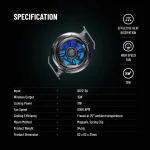 خنک کننده تلفن مغناطیسی گیمینگ PORODO با گیره - مشکی - برند پرودو گیمینگ Porodo gaming - تصویر 8